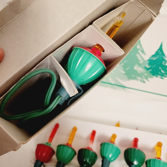 Vintage NOMA bubble lights set of two boxes 7 lights each - Picture 3 of 9